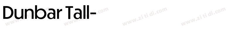 Dunbar Tall字体转换